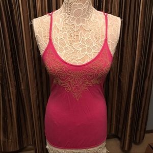 Sexy gold & pink tank top